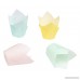Tulip Cupcake Liners - 400-Pack Medium Baking Cups Muffin Wrappers Perfect for Birthday Parties Weddings Baby Showers Bakeries Catering Restaurants 4 Assorted Pastel Colors - B07CNVSG52